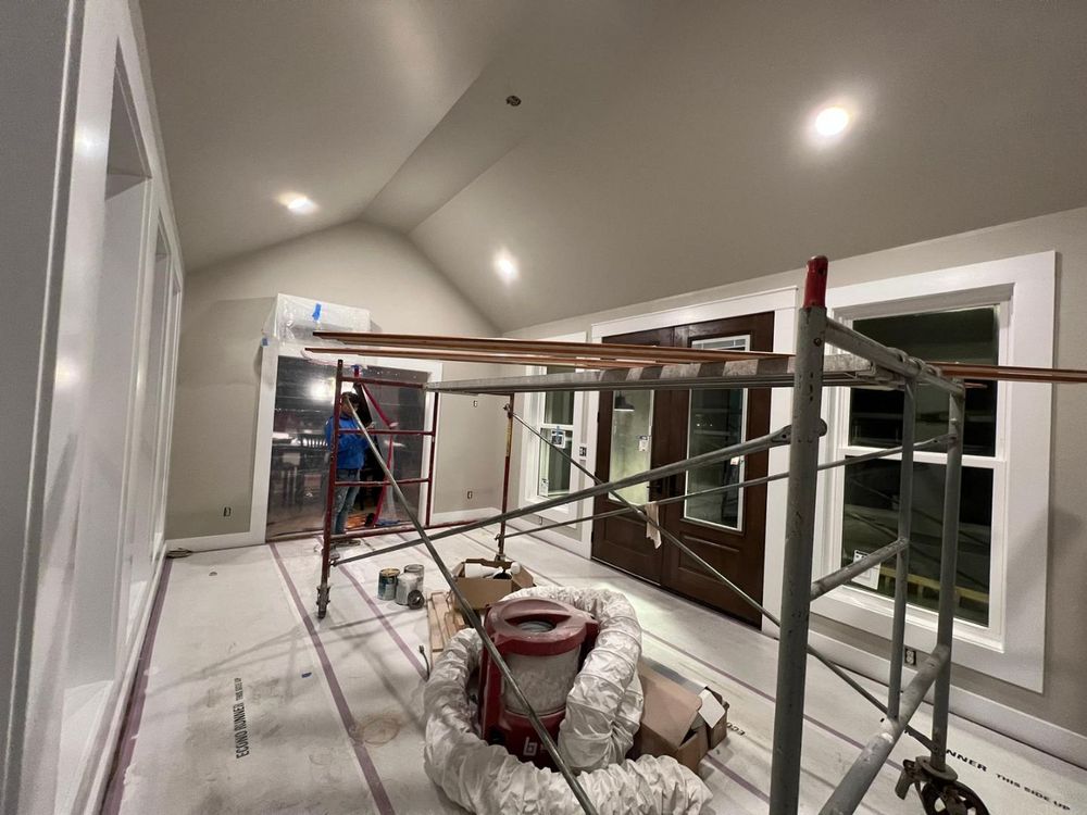 drywall installation and interior painting preparation in Columbus Ohio residential project