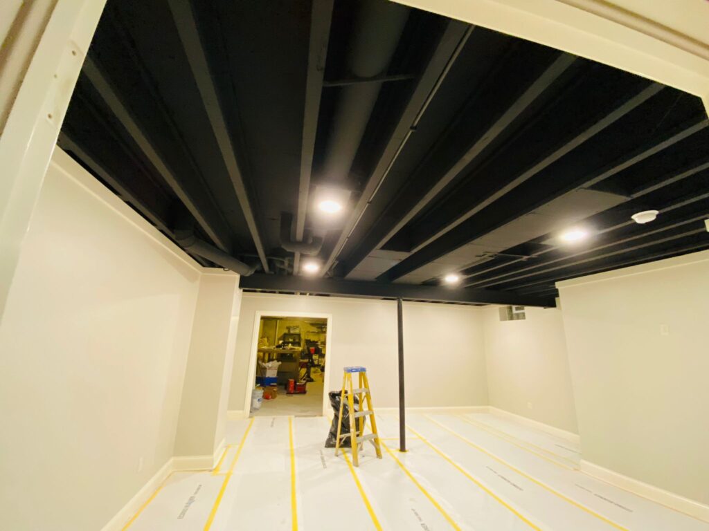 basement renovation and interior painting in Columbus Ohio residential finishing project