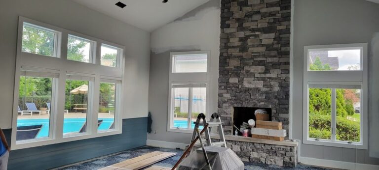 modern living room interior painting in Columbus Ohio