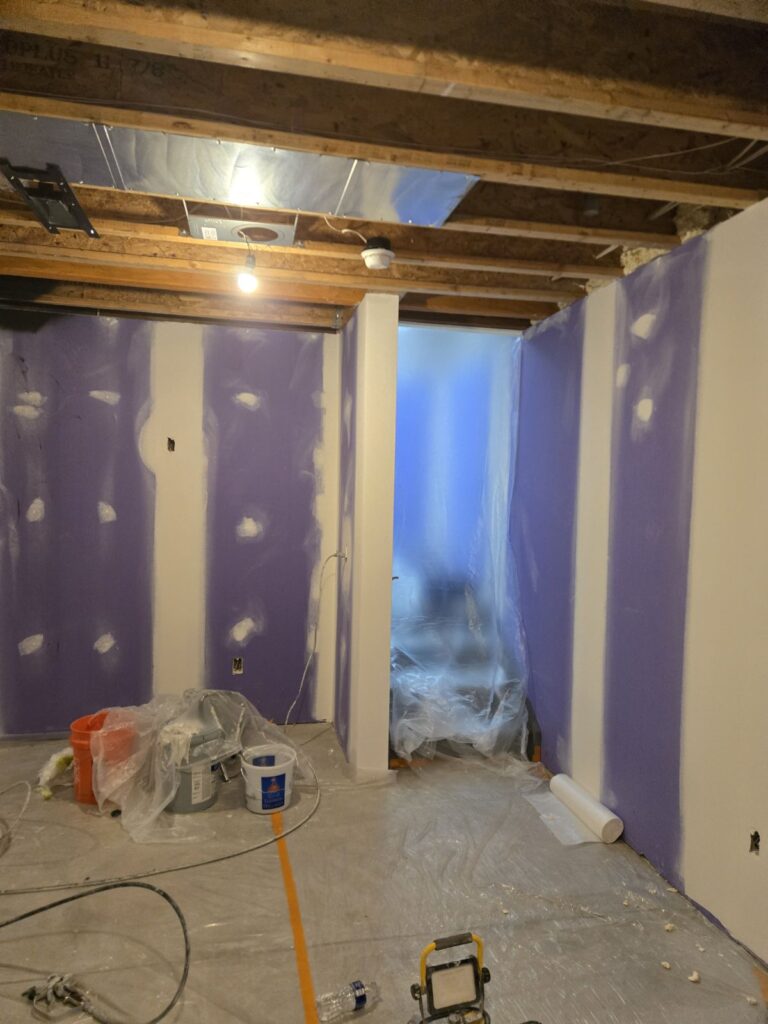 interior painting in Columbus Ohio basement drywall and renovation
